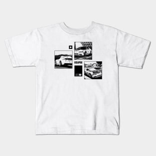 MITSUBISHI ECLIPSE D30 Black 'N White Archive Kids T-Shirt